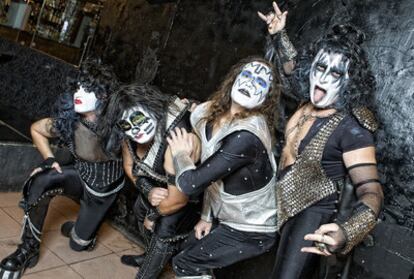 El grupo madrileño ExKissitos, una banda creada en homenaje a los estadounidenses Kiss.