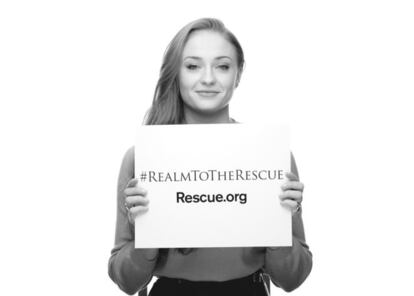 La actriz Sophie Turner en la campa&ntilde;a.