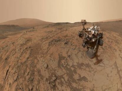 Autorretrato del 'Curiosity' tomado en el cráter Gale en enero