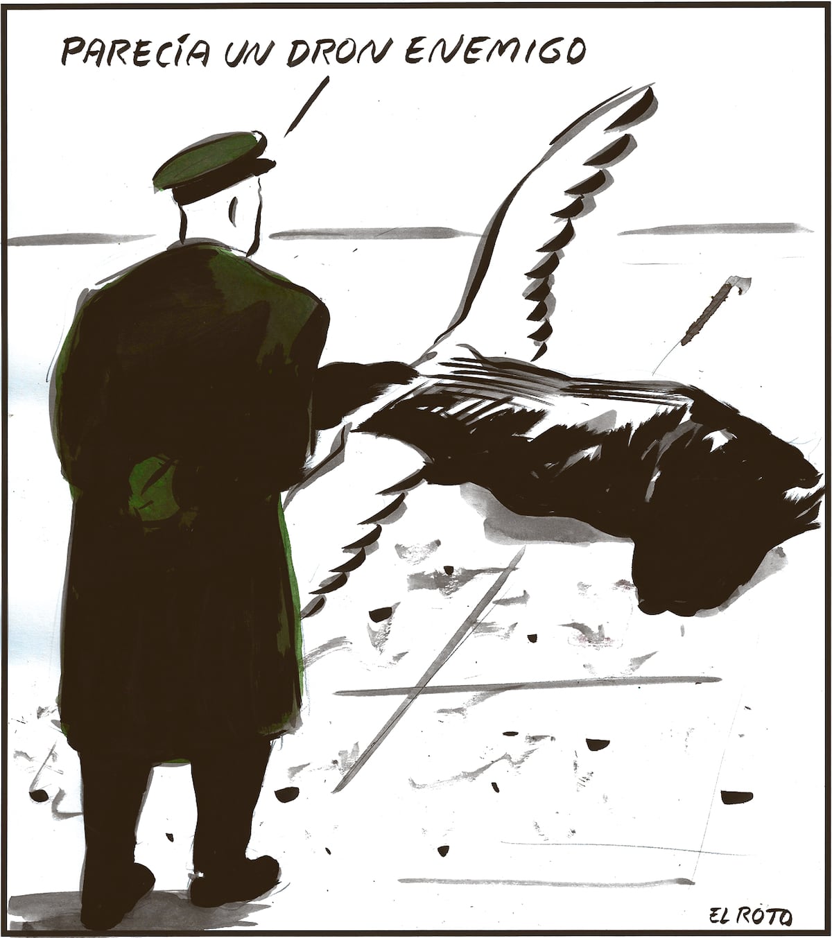 El Roto: ¿Dron o ángel?
