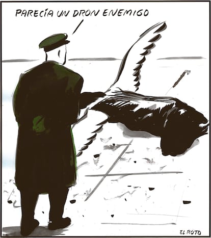 El Roto: ¿Dron o ángel?