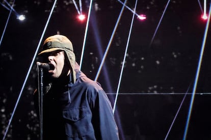 Liam Gallagher durante la ceremonia de los BRIT Awards de este año.