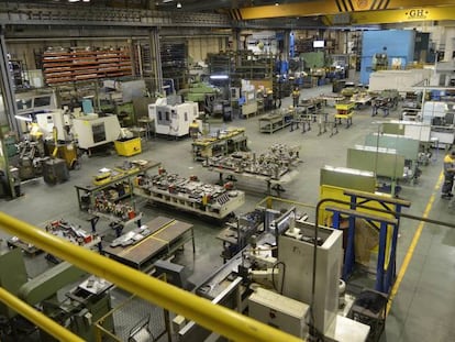 Un centro de producción de una empresa de componentes para la automoción.