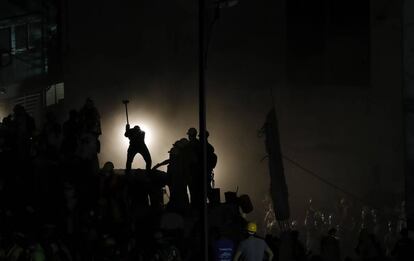 El rescate nocturno en la Ciudad de M&eacute;xico. 