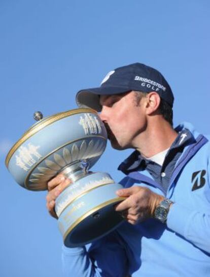 Kuchar, con la Copa de campeón.