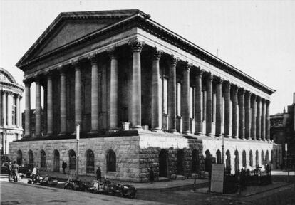 Ayuntamiento de Birmingham, de Joseph Hansom, 1832.