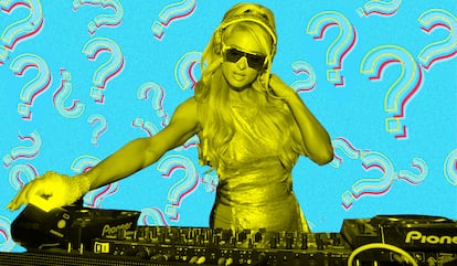 Paris Hilton, una de las DJs más demandadas y también más cuestionadas de las grandes discotecas de lujo.