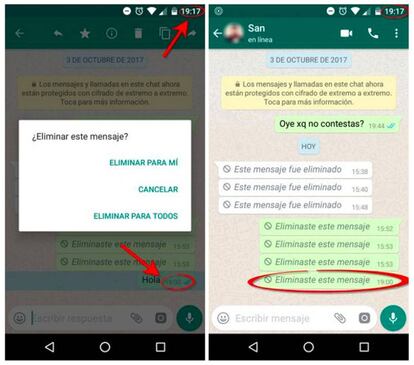 Aquí podemos ver cómo se burla la limitación de los siete minutos en WhatsApp