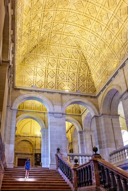 Interior of the General Archive of the Indies, in Seville.