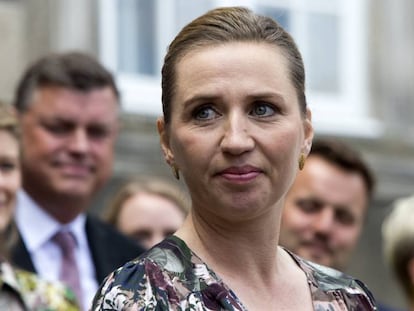 La primera ministra danesa, Mette Frederiksen, este jueves en Copenhagen.