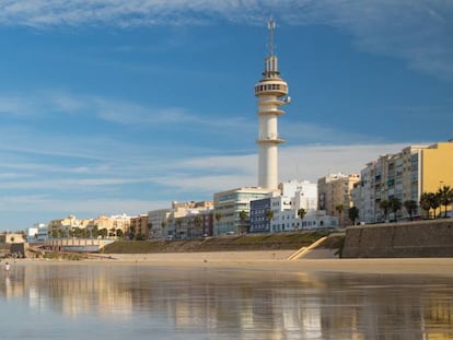 Playa de la Victoria, en Cádiz.