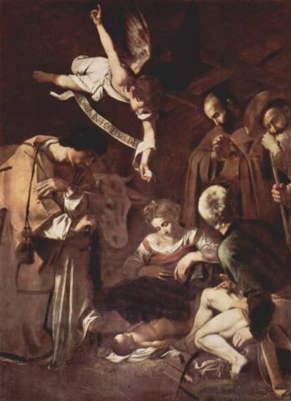 La Natividad de San Francisco y San Lorenzo, obra de Caravaggio.