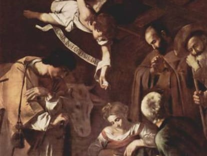 La Natividad de San Francisco y San Lorenzo, obra de Caravaggio.