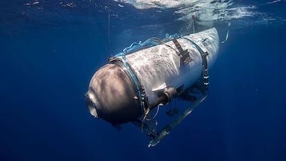 El sumergible Titan de OceanGate Expeditions en un descenso previo.