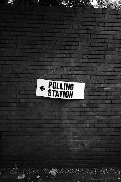 Colegio electoral en Londres el día del referéndum del Brexit.