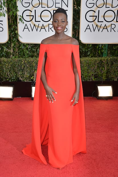 Lupita Nyong’o fue una de las favoritas de la edición de 2014 con un vestido rojo de Ralph Lauren