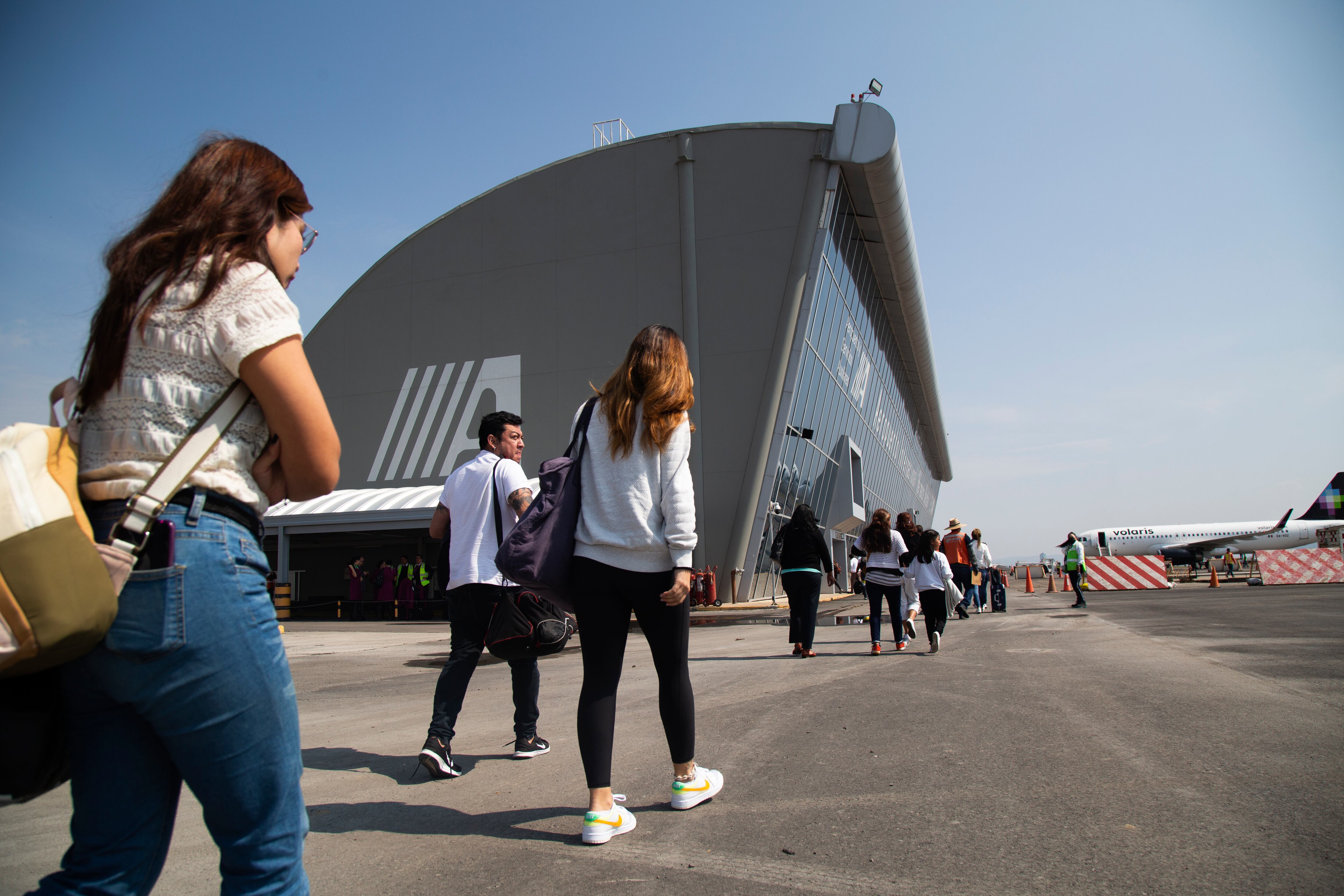 El aeropuerto de Puebla, luego de reanudar operaciones.