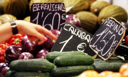 Precios de verduras y hortalizas en el mercado Central de Valencia