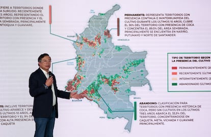 Gustavo Petro en Casa de Nariño, en Bogotá, el 23 de octubre de 2025.