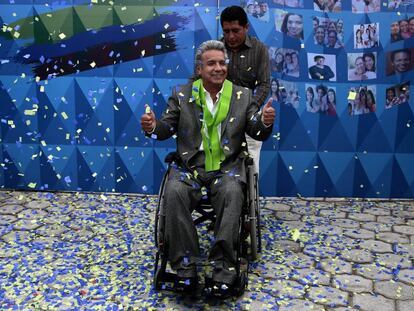 Lenín Moreno, vencedor das eleições no Equador, na terça-feira.