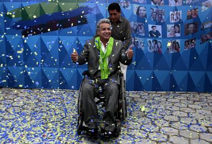 Lenín Moreno, ganador de las elecciones en Ecuador, este martes