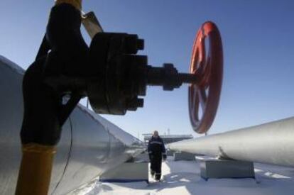 Instalaciones de Gazprom en Sudzha (Rusia).