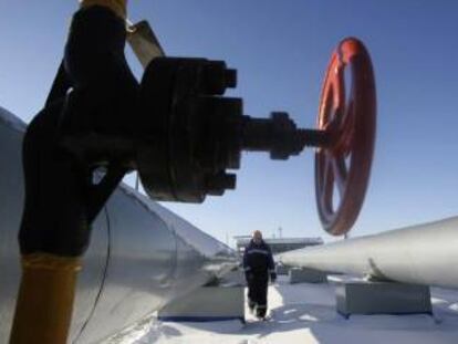 Instalaciones de Gazprom en Sudzha (Rusia).