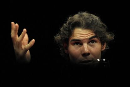 Rafa Nadal, pictured in Seville before this month's Davis Cup final against Argentina.