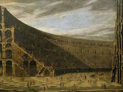'Perspectiva de un anfiteatro romano', de Viviano Codazzi y Doménico Gargiulo, una de las obras del Prado que viajará a Australia.