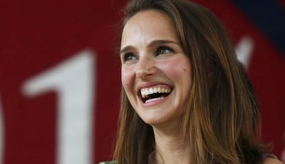 Natalie Portman, durante seu discurso em Harvard.