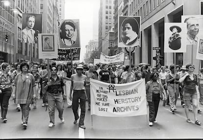 Manifestación del Orgullo en Nueva York, 1980.