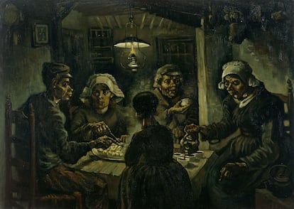 'Los comedores de patatas' de Vincent van Gogh fue pintado en el mes de abril de 1885 en Neunen.