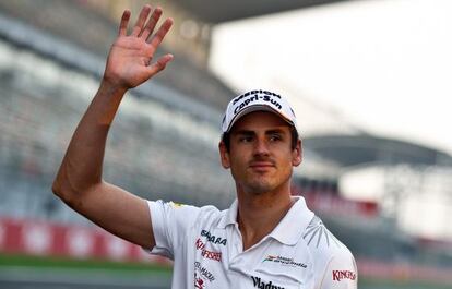 Adrian Sutil, antes del GP de India de este año.