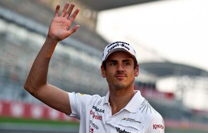 Adrian Sutil, antes del GP de India de este a&ntilde;o. 