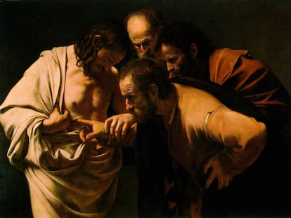 &#039;La incredulidad de Santo Tom&aacute;s&#039;, obra de Caravaggio (1602).