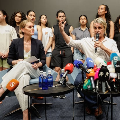 El compositor y productor musical español Nacho Cano en la rueda de prensa ofrecida este martes.