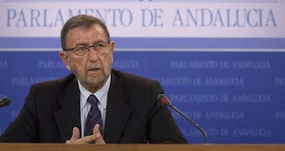 El presidente del Parlamento de Andaluc&iacute;a, Manuel Gracia.