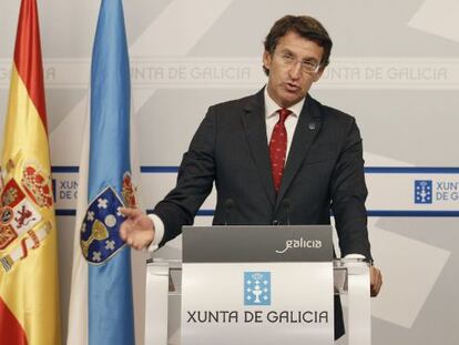 El presidente de la Xunta, Alberto Núñez Feijóo