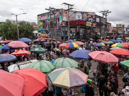 El barrio de San Victorino en Bogotá.