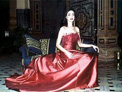 Lola Alcocer, primera dama de honor de Miss España 2002.