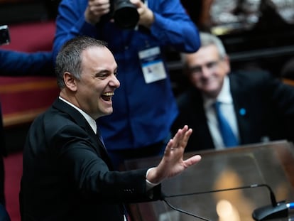 Manuel Adorni en el Congreso de Argentina, este miércoles.