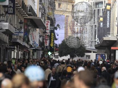 Imagen de la calle Preciados en la campaña navideña de 2014.