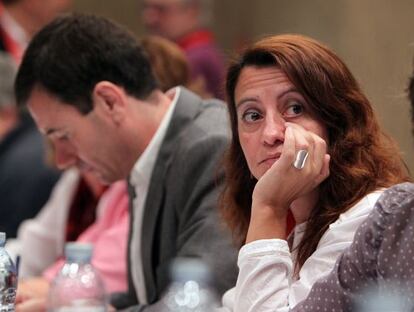 Tomás Gómez y Trinidad Rollán, en el Comité Regional del PSM tras las elecciones del 22- M
