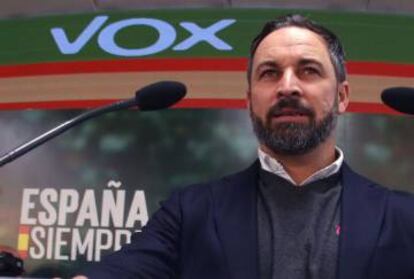 Vox leader Santiago Abascal.