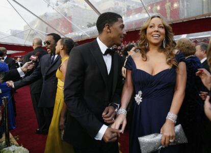 La madre, junto a su esposo, Nick Cannon, en la última ceremonia de los Oscar.