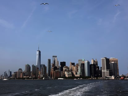 Vista de Nueva York desde el ferry de Staten Island, el 23 de mayo 2023.