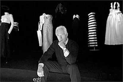 Giorgio Armani, ayer, en el museo Guggenheim de Bilbao