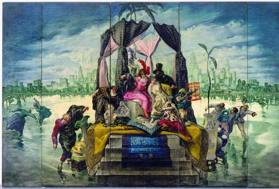 Los murales para el Waldorf Astoria de Nueva York en 1929 acaban en Boadilla tras una disputa entre Madrid y Cataluña