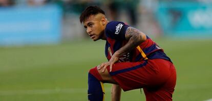 Neymar, en el &uacute;ltimo duelo ante el Betis.