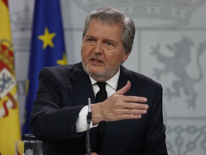 Government spokesperson Íñigo Mendez de Vigo in a file photo.